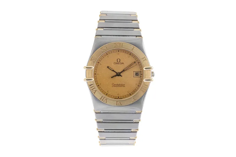 Omega Constellation steel / gold quartz men's watch 198.0136 398.0864 [2601130]