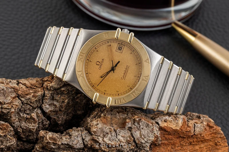 Omega Constellation steel / gold quartz men's watch 198.0136 398.0864 [2601130]