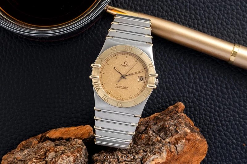 Omega Constellation steel / gold quartz men's watch 198.0136 398.0864 [2601130]