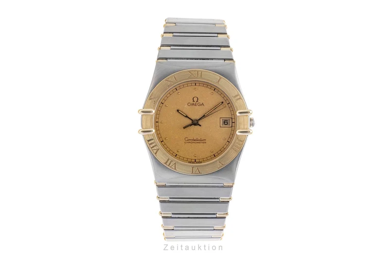 Omega Constellation steel / gold quartz men's watch 198.0136 398.0864 [2601130]