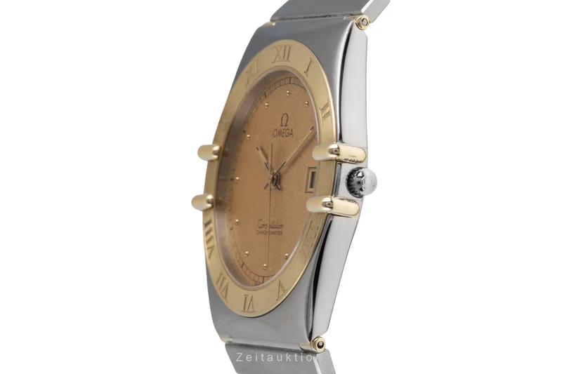 Omega Constellation steel / gold quartz men's watch 198.0136 398.0864 [2601130]