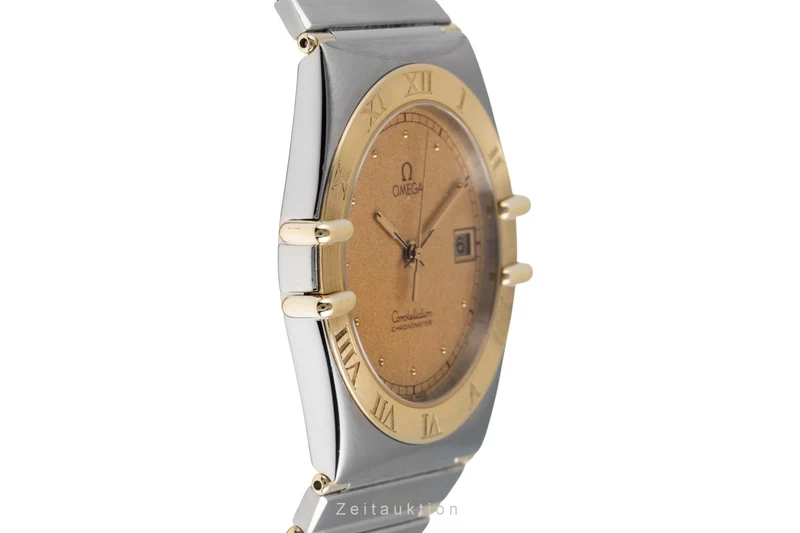 Omega Constellation steel / gold quartz men's watch 198.0136 398.0864 [2601130]