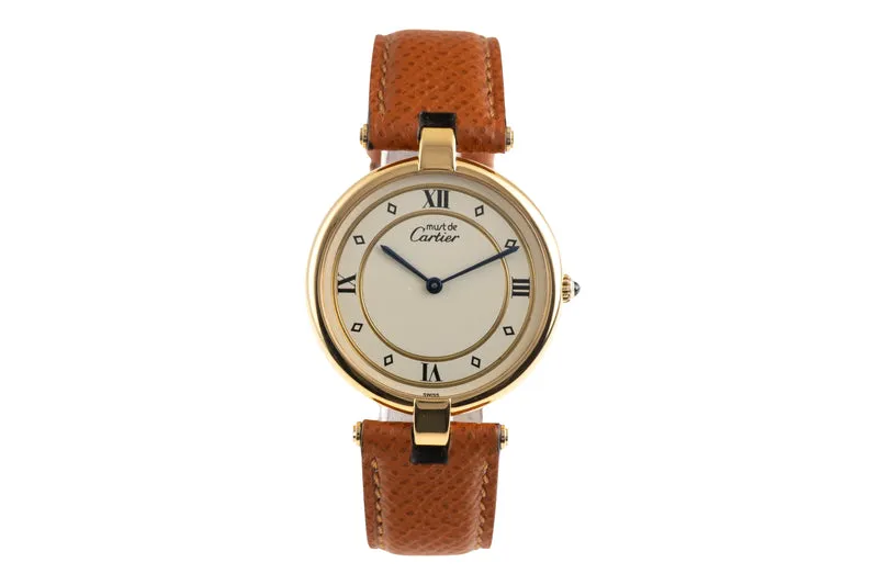 Cartier Vermeil silver-gilt quartz unisex [2601129]