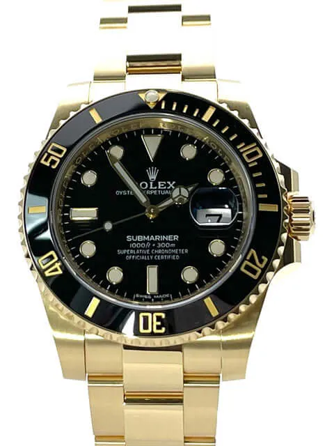 Rolex Submariner Date 116618LN Gelbgold ungetragen aus 2020 LC100