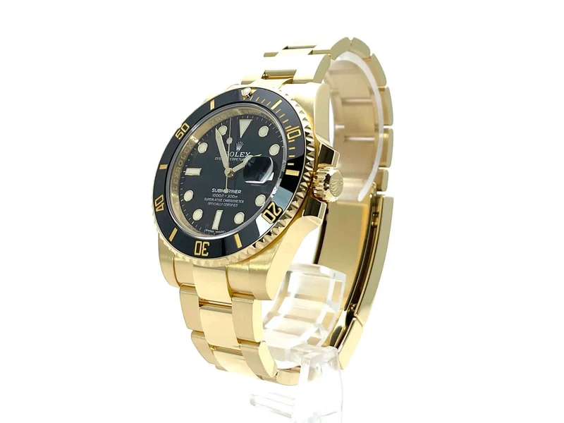 Rolex Submariner Date 116618LN Gelbgold ungetragen aus 2020 LC100