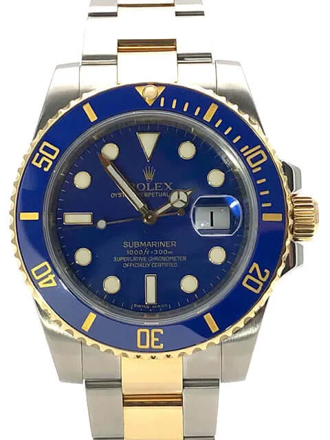 Rolex Submariner Date Edelstahl Gelbgold 116613LB aus 2010
