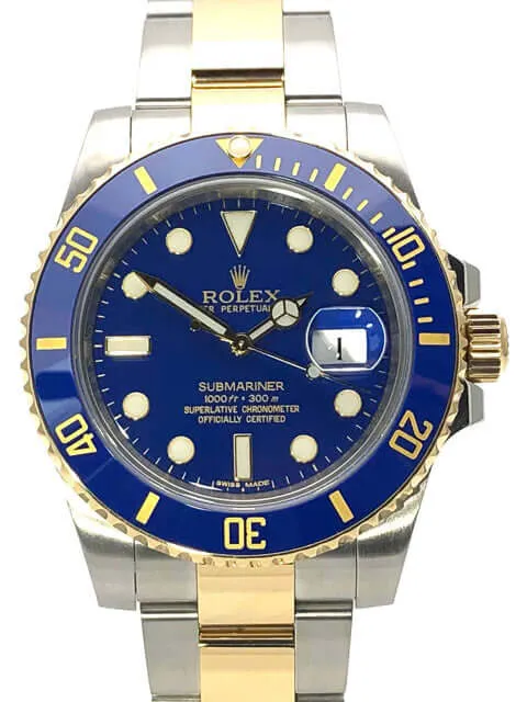 Rolex Submariner Date Edelstahl Gelbgold 116613LB aus 2012 LC100