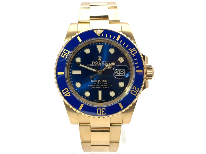 Rolex Submariner Date Gelbgold 116618LB ungetragen LC100 aus 2019