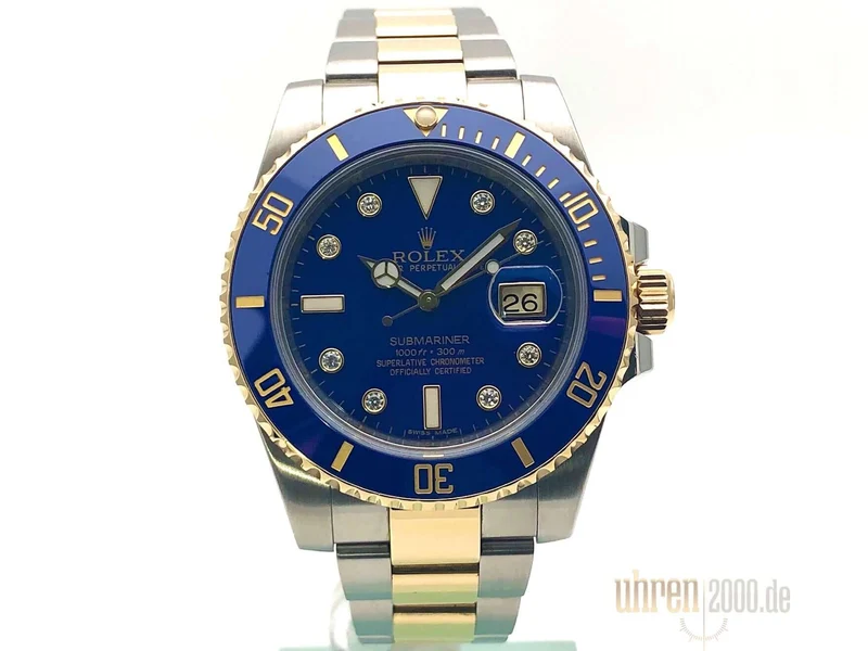 Rolex Submariner Date 116613LB Diamant LC100 aus 2014