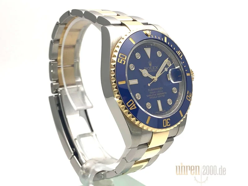 Rolex Submariner Date 116613LB Diamant LC100 aus 2014