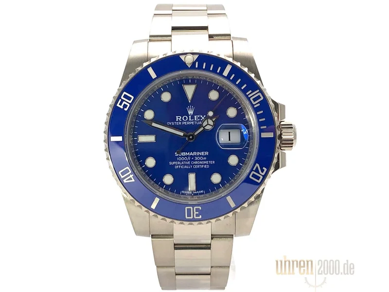 Rolex Submariner Date Weißgold 116619LB ungetragen aus 2019