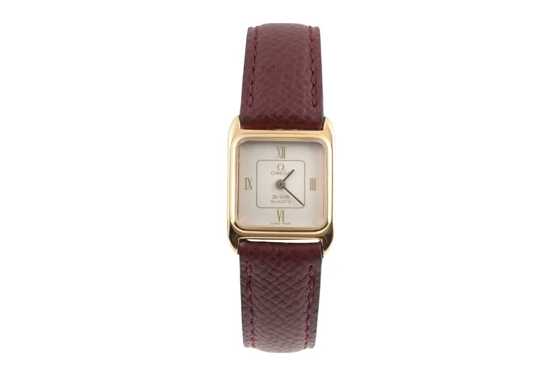 Omega De Ville gilt-brass quartz women's watch 591.0153.1 Vintage [2507380]