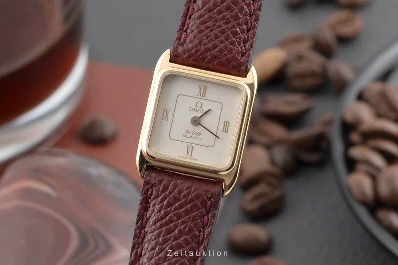 Omega De Ville gilt-brass quartz women's watch 591.0153.1 Vintage [2507380]
