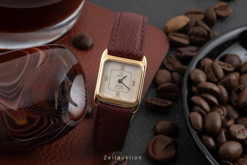 Omega De Ville gilt-brass quartz women's watch 591.0153.1 Vintage [2507380]