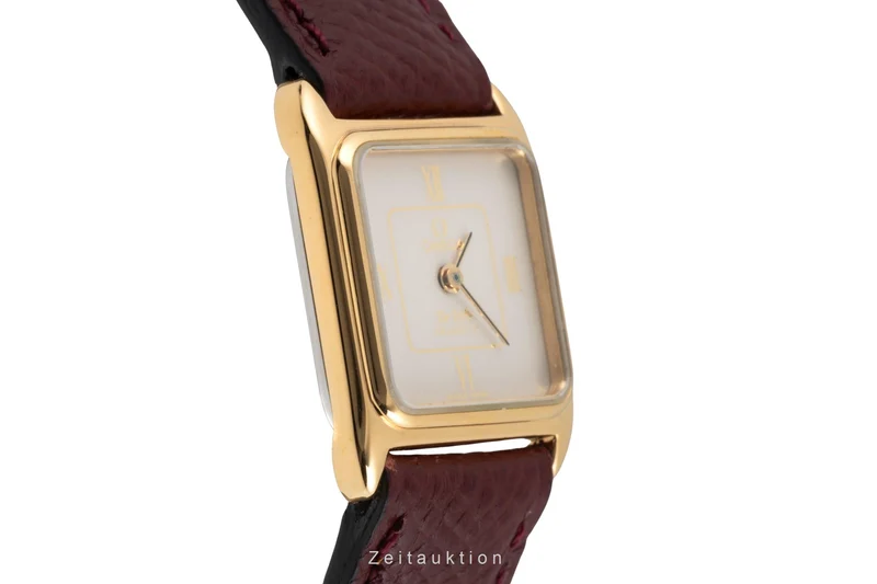 Omega De Ville gilt-brass quartz women's watch 591.0153.1 Vintage [2507380]