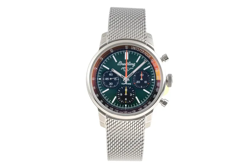 Breitling Top Time chronograph steel automatic men's watch AB01762A1L1A1 LP: 7650EUR [2601353]