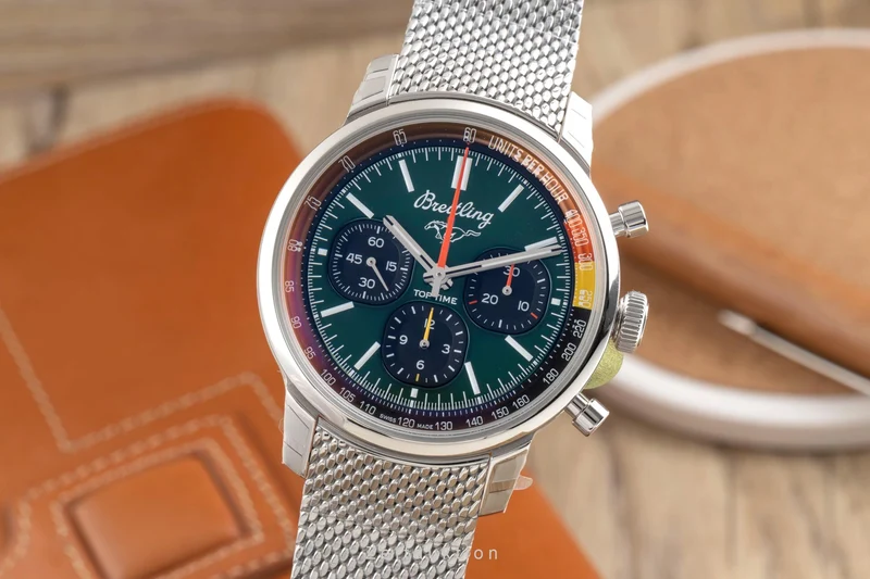 Breitling Top Time chronograph steel automatic men's watch AB01762A1L1A1 LP: 7650EUR [2601353]