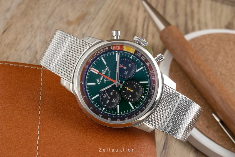 Breitling Top Time chronograph steel automatic men's watch AB01762A1L1A1 LP: 7650EUR [2601353]
