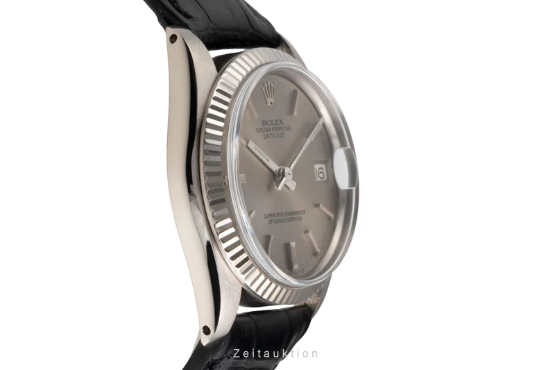 Rolex Datejust 18 ct white gold automatic women's watch 6827 Vintage [2601073]