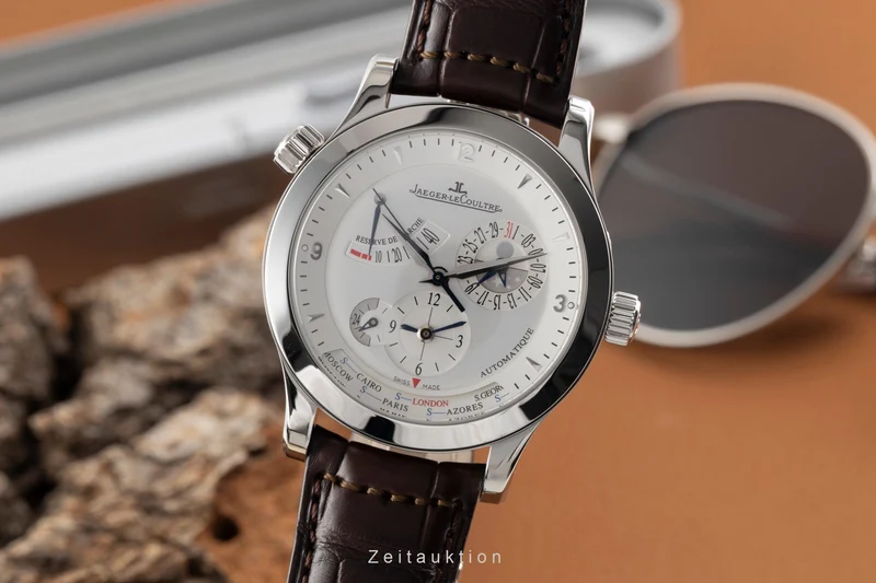 Jaeger LeCoultre Master Geographic steel automatic men's watch Q1508420 ,147.8.57.S [2601288]