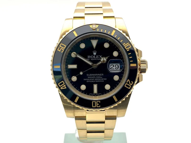 Rolex Submariner Date Gelbgold 116618LN aus 2009