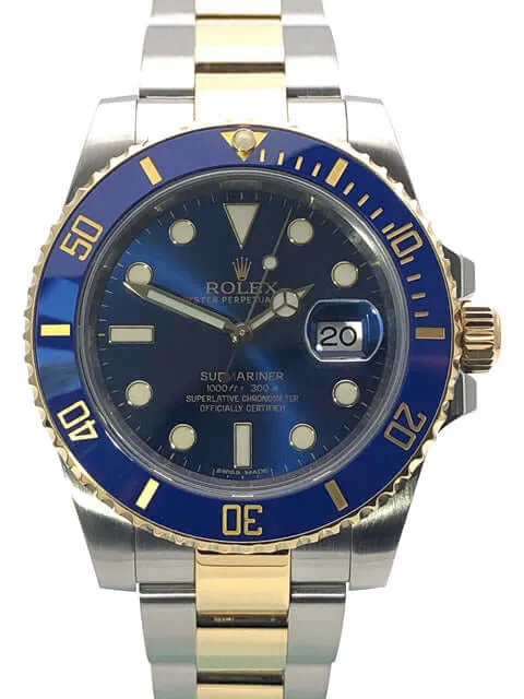Rolex Submariner Date Edelstahl Gelbgold 116613LB LC100 aus 2015