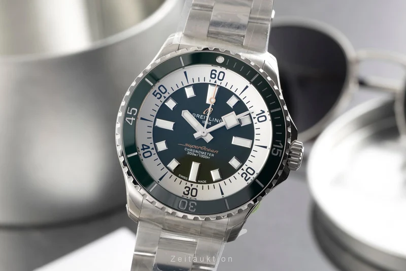 Breitling Superocean steel automatic men's watch A17376A31L1A1 LP: 5650EUR [2601340]