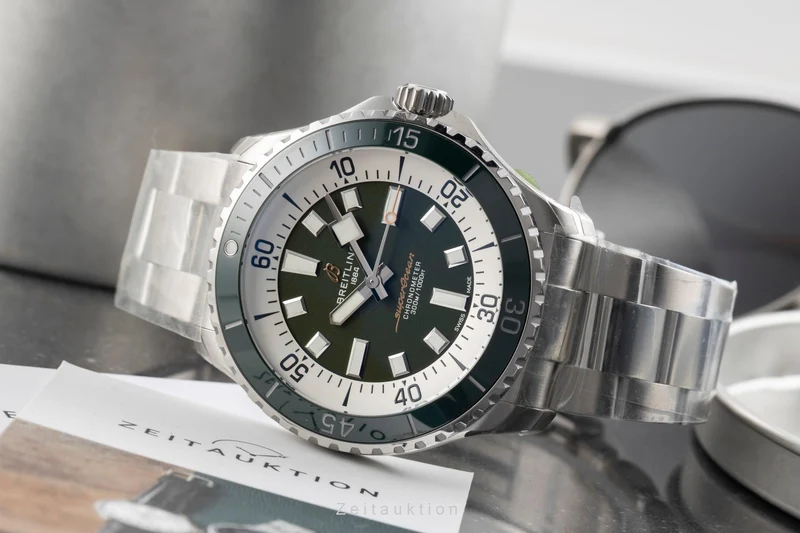 Breitling Superocean steel automatic men's watch A17376A31L1A1 LP: 5650EUR [2601340]