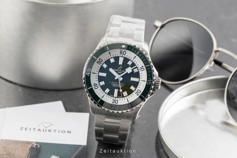 Breitling Superocean steel automatic men's watch A17376A31L1A1 LP: 5650EUR [2601340]