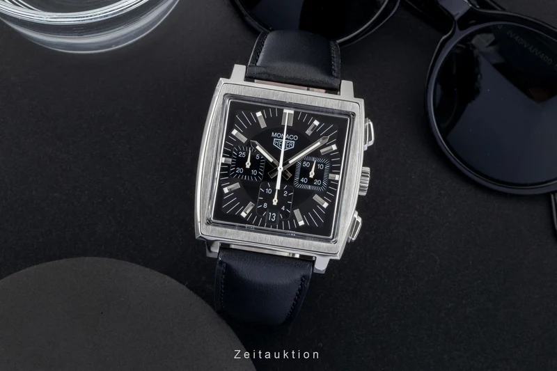 Tag Heuer Monaco chronograph steel automatic men's watch CS2111 [2600759]
