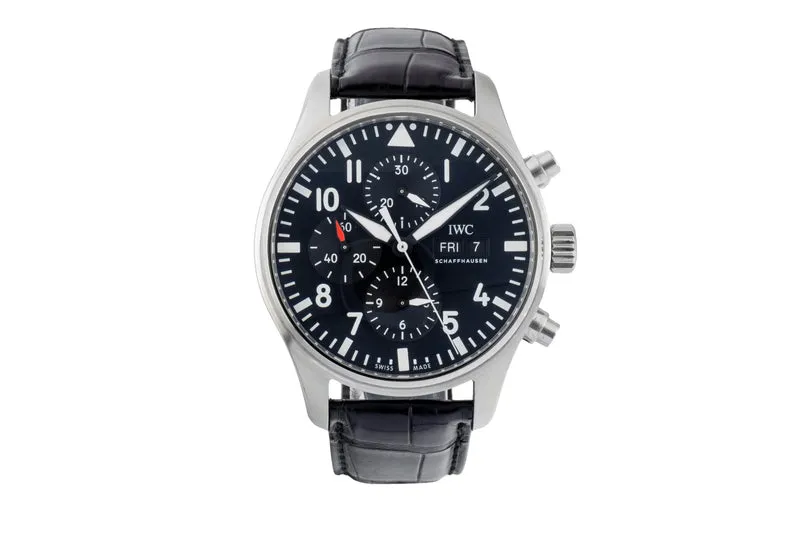 IWC Fliegerchronograph chronograph steel automatic men's watch IW377709 [2601026]