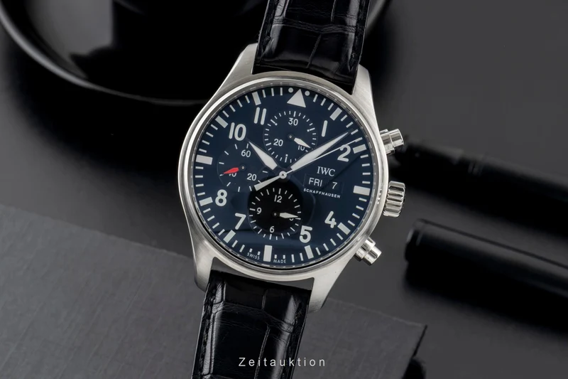 IWC Fliegerchronograph chronograph steel automatic men's watch IW377709 [2601026]