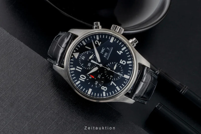 IWC Fliegerchronograph chronograph steel automatic men's watch IW377709 [2601026]