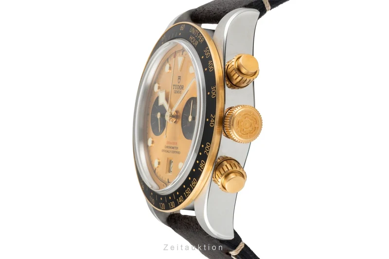 Tudor Heritage Black Bay chronograph steel / gold automatic men's watch 79363N LP: 6790EUR [2601468]