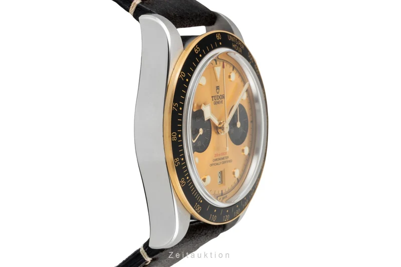 Tudor Heritage Black Bay chronograph steel / gold automatic men's watch 79363N LP: 6790EUR [2601468]