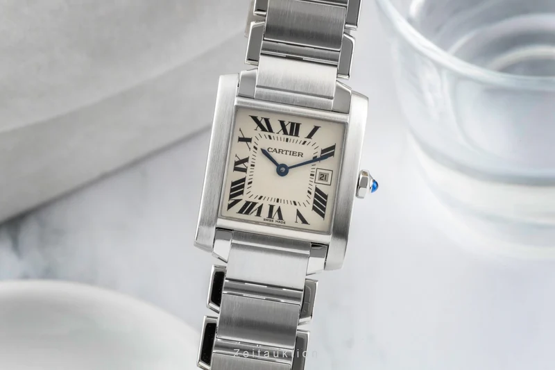 Cartier Tank Francaise steel quartz women's watch W51011Q3 [2601398]