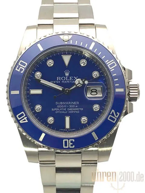Rolex Submariner Date 116619LB Weißgold Diamant aus 2017 LC100