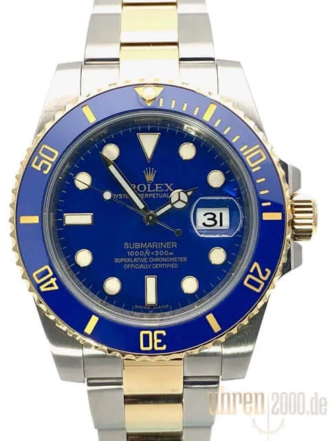 Rolex Submariner Date Edelstahl Gelbgold 116613LB LC100 aus 2010