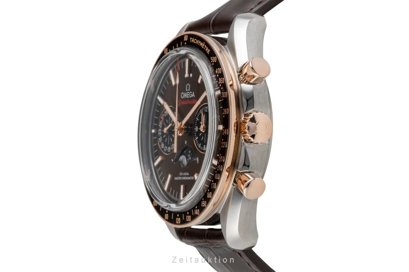 Omega Speedmaster chronograph steel / gold automatic men's watch 304.23.44.52.13.001 LP: 17500EUR [2601226]