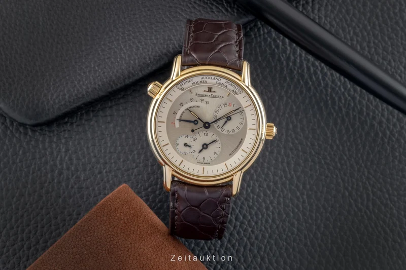 Jaeger LeCoultre Master Geographic 18 ct gold automatic men's watch QA169102 ,169.1.92 [2507210]