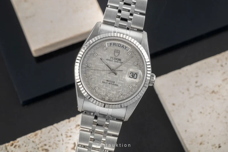 Tudor Date-Day steel / gold automatic men's watch 76214 [2601121]