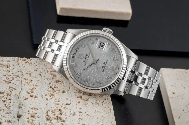 Tudor Date-Day steel / gold automatic men's watch 76214 [2601121]