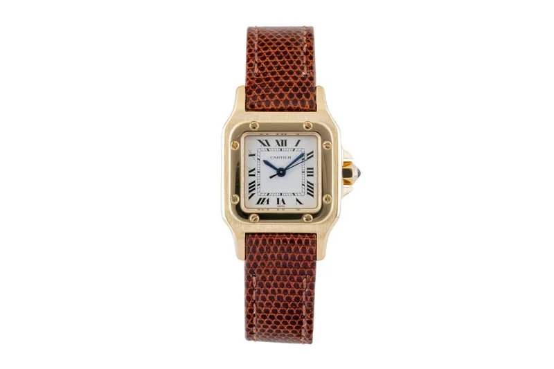 Cartier Santos 18 ct gold automatic women's watch 0901 [2600745]