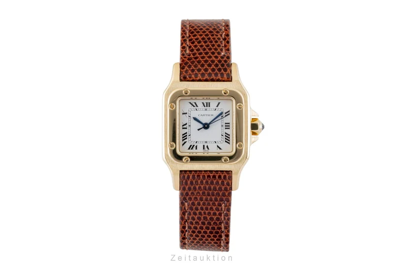 Cartier Santos 18 ct gold automatic women's watch 0901 [2600745]