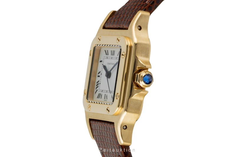 Cartier Santos 18 ct gold automatic women's watch 0901 [2600745]