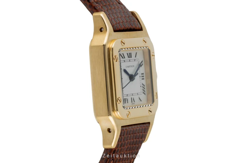 Cartier Santos 18 ct gold automatic women's watch 0901 [2600745]