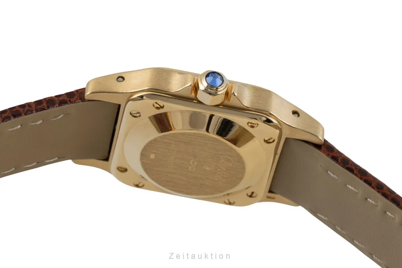 Cartier Santos 18 ct gold automatic women's watch 0901 [2600745]