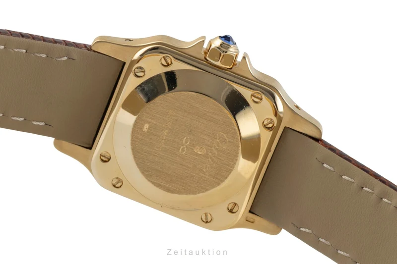 Cartier Santos 18 ct gold automatic women's watch 0901 [2600745]