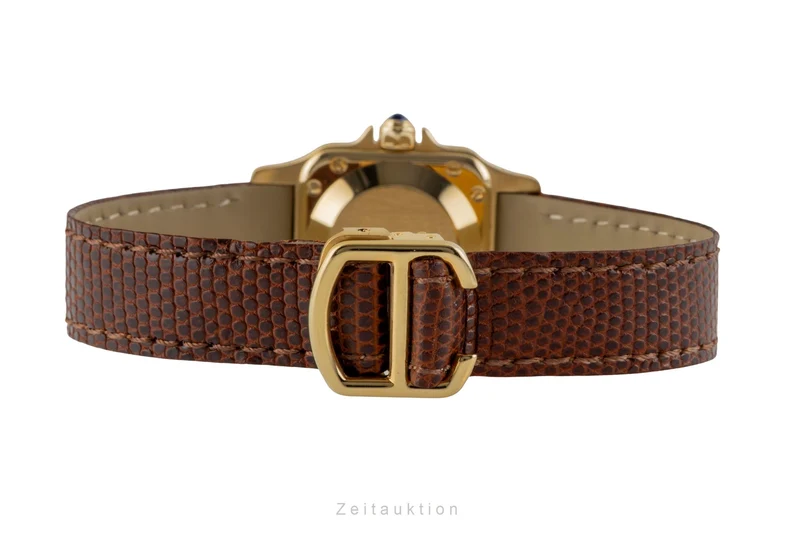 Cartier Santos 18 ct gold automatic women's watch 0901 [2600745]