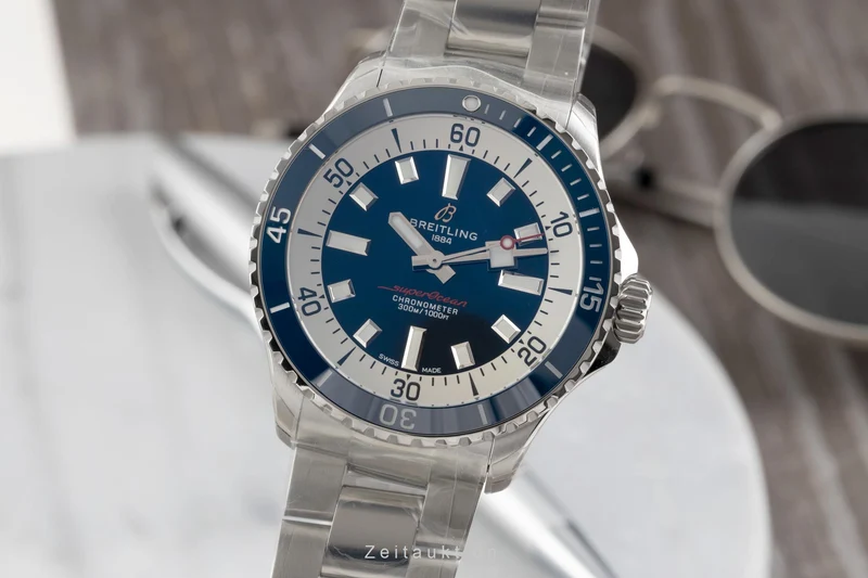 Breitling Superocean steel automatic men's watch A17375E71C1A1 LP: 5650EUR [2601338]